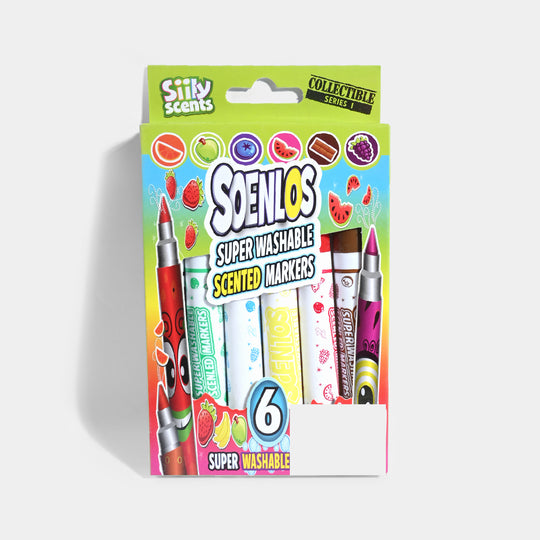 Washable Scented Marker 6PCs