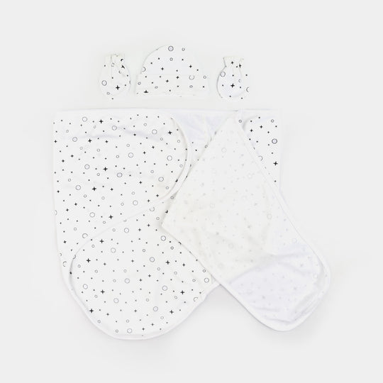 Infant Big Swaddle with Cap & Mittens
