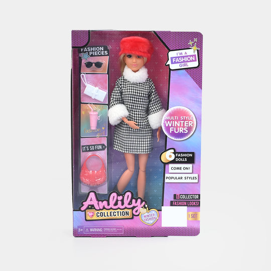 11.5" Lovely Fashion Doll with Accessories Set