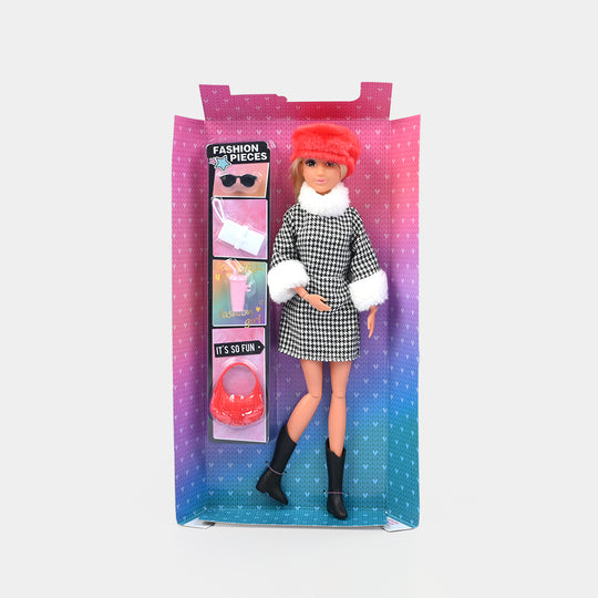 11.5" Lovely Fashion Doll with Accessories Set