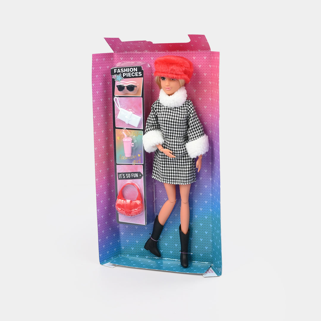 11.5" Lovely Fashion Doll with Accessories Set