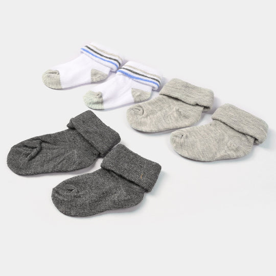 INFANT BABY 3 PAIR SOCKS | 0-12M