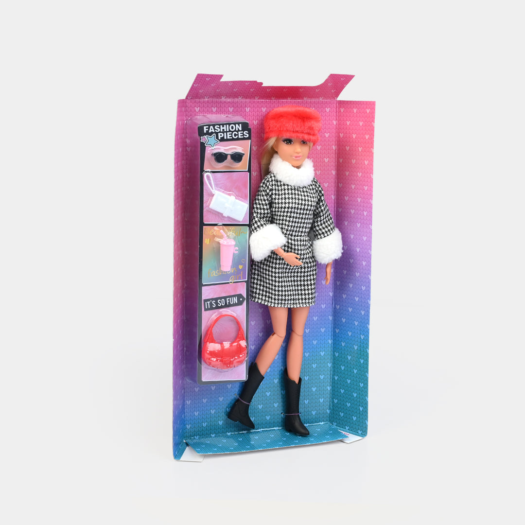 11.5" Lovely Fashion Doll with Accessories Set