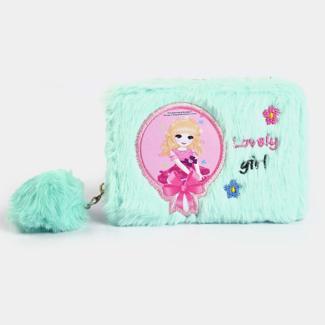 Girls Fur Fashion Hand Bag/Wallet