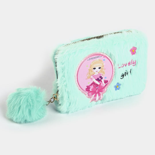 Girls Fur Fashion Hand Bag/Wallet