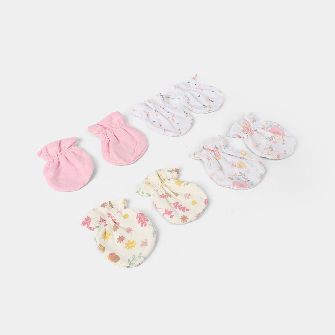 Cotton Mittens Set 4 Pair