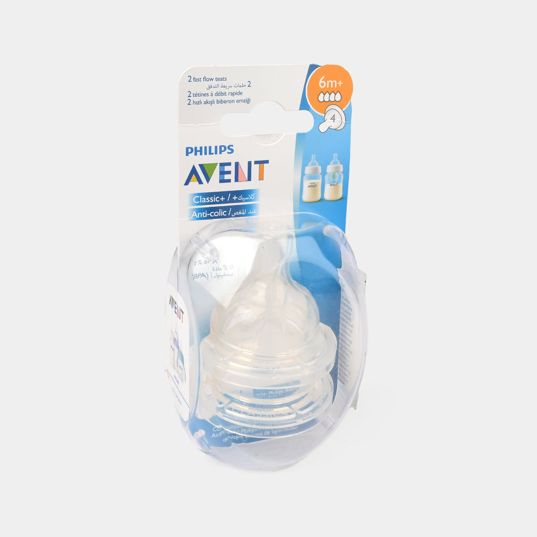 Philips Avent Anti-Colic Nipple 2 Pcs - 6m+