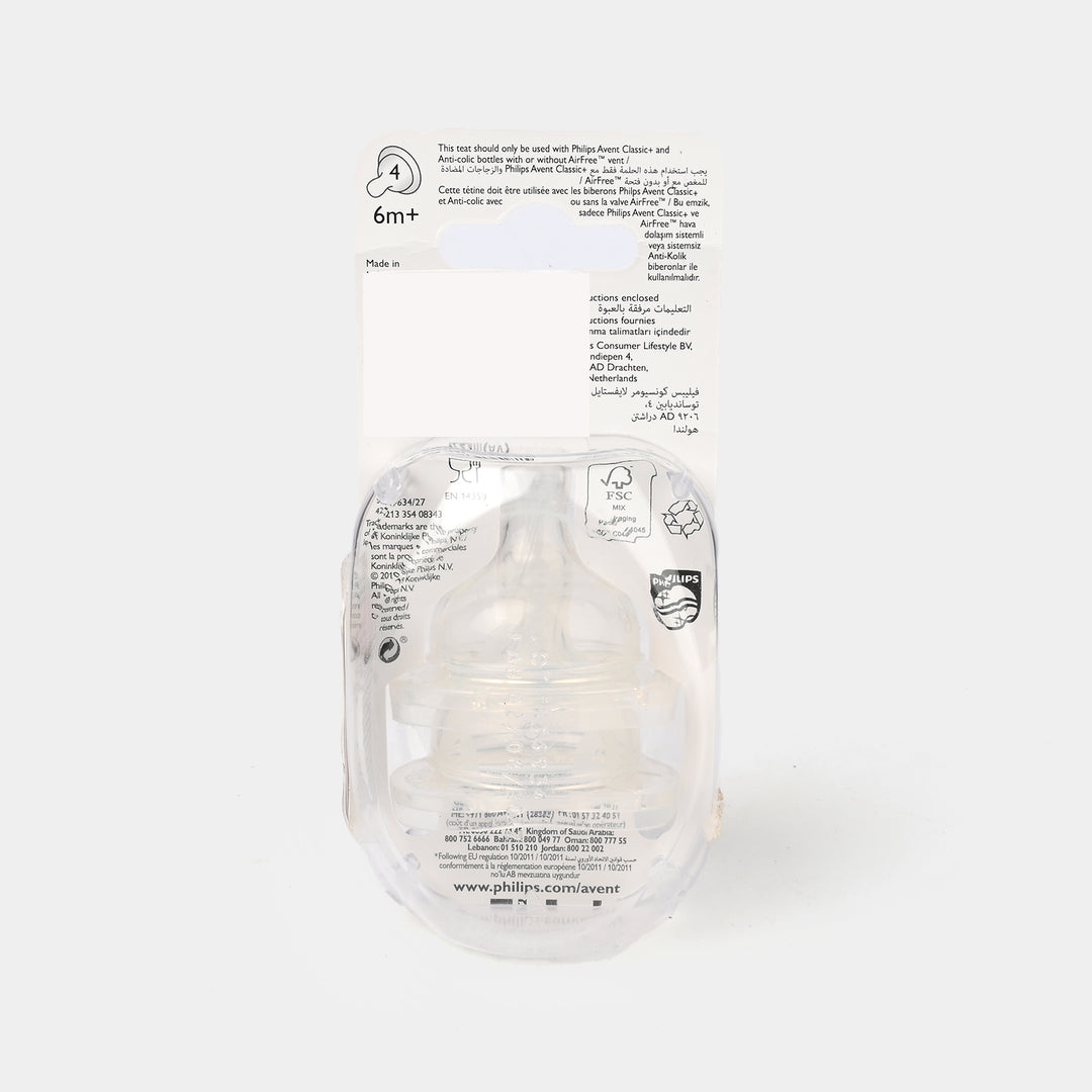 Philips Avent Anti-Colic Nipple 2 Pcs - 6m+
