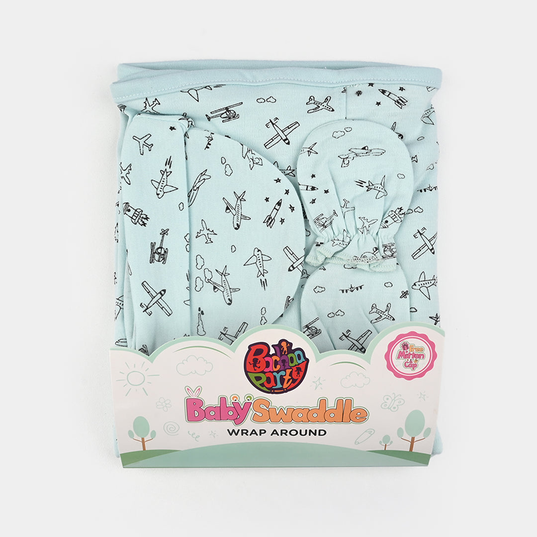 Infant Big Swaddle with Cap & Mittens