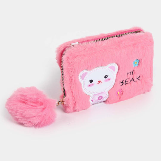 Girls Fur Fashion Hand Bag/Wallet