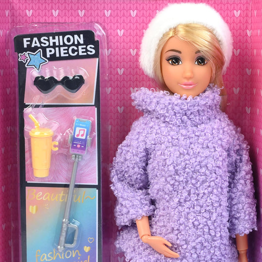 11.5" Lovely Fashion Doll with Accessories Set