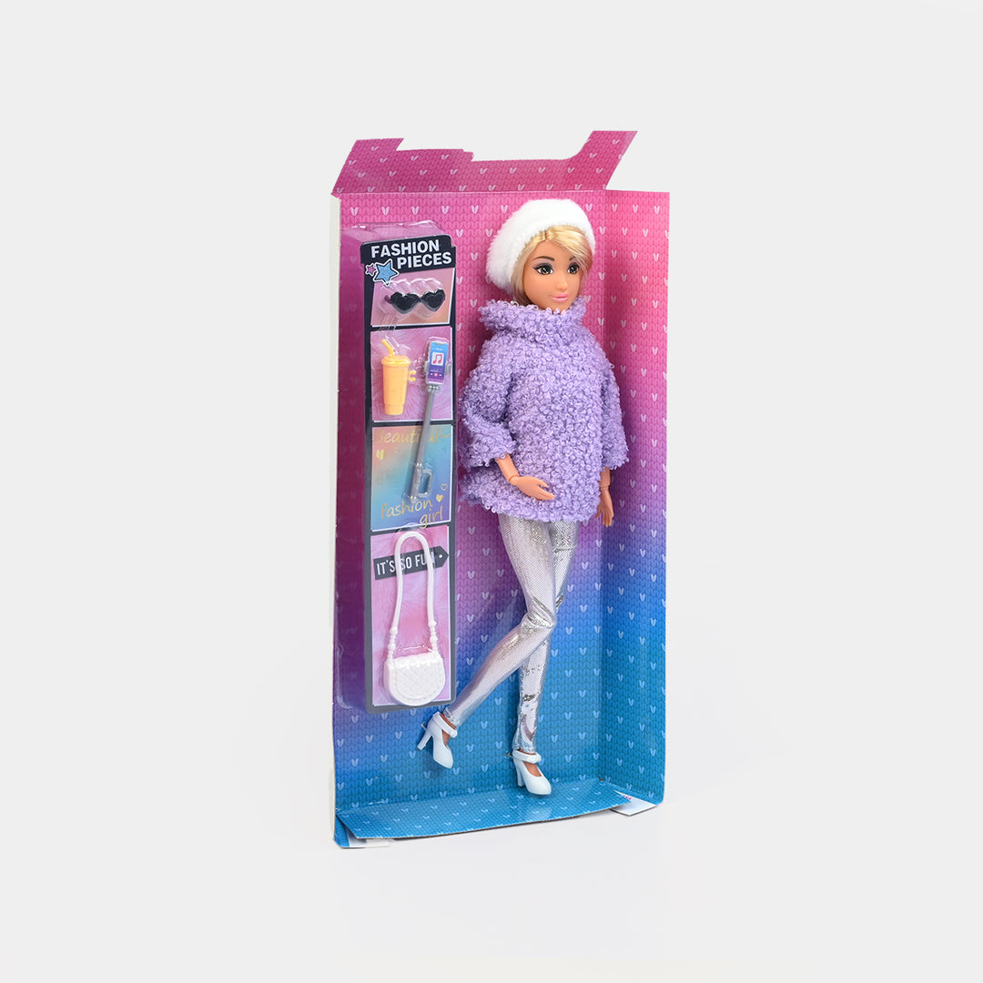 11.5" Lovely Fashion Doll with Accessories Set