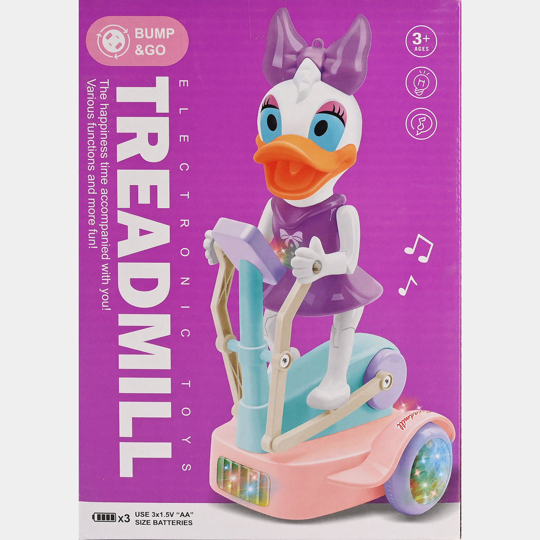 Universal Electronic Treadmill Toy with Light & Sound