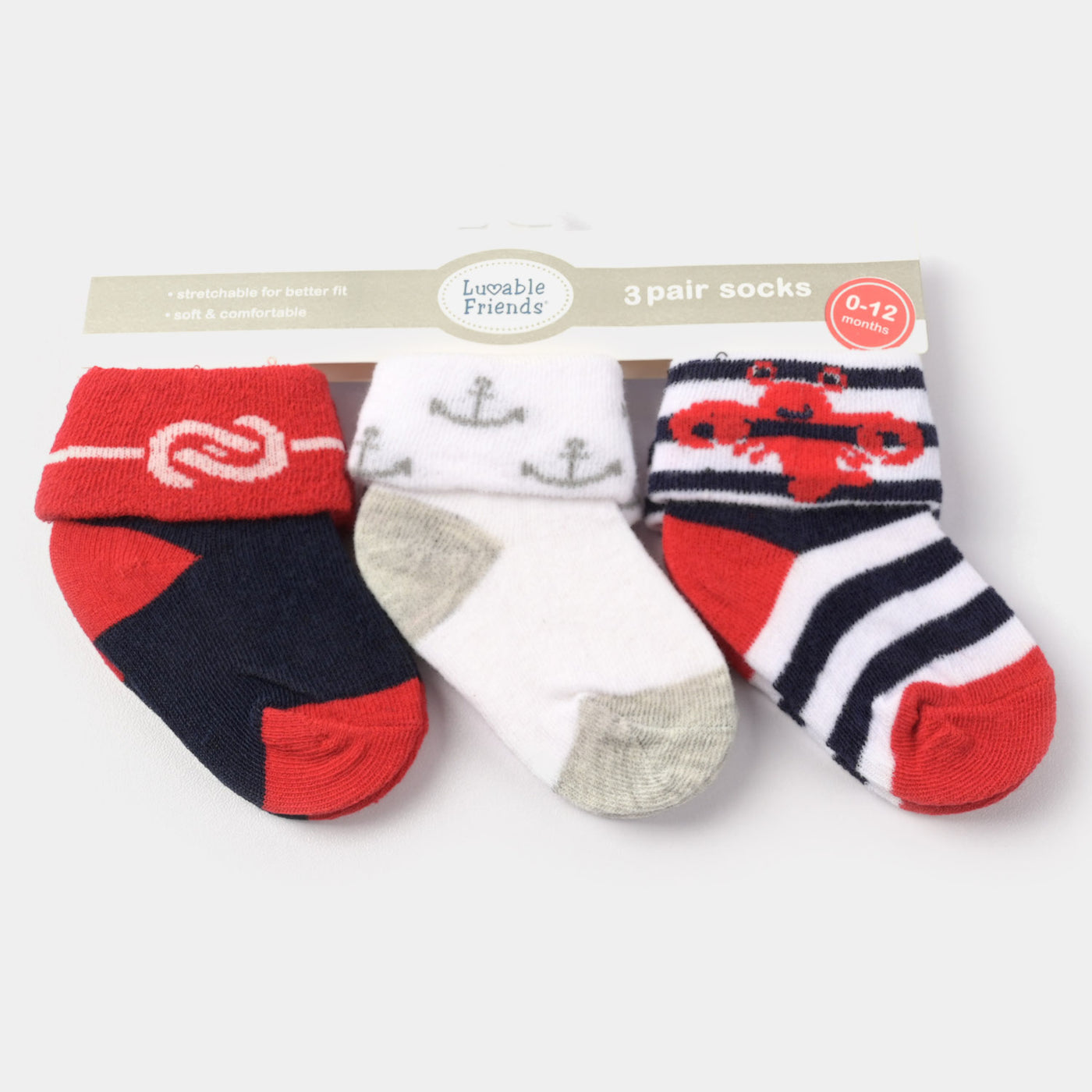 Charm Design Socks Pack of 3 Pair For Infant