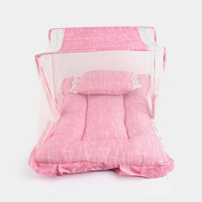 Baby Care Square Bed With Net