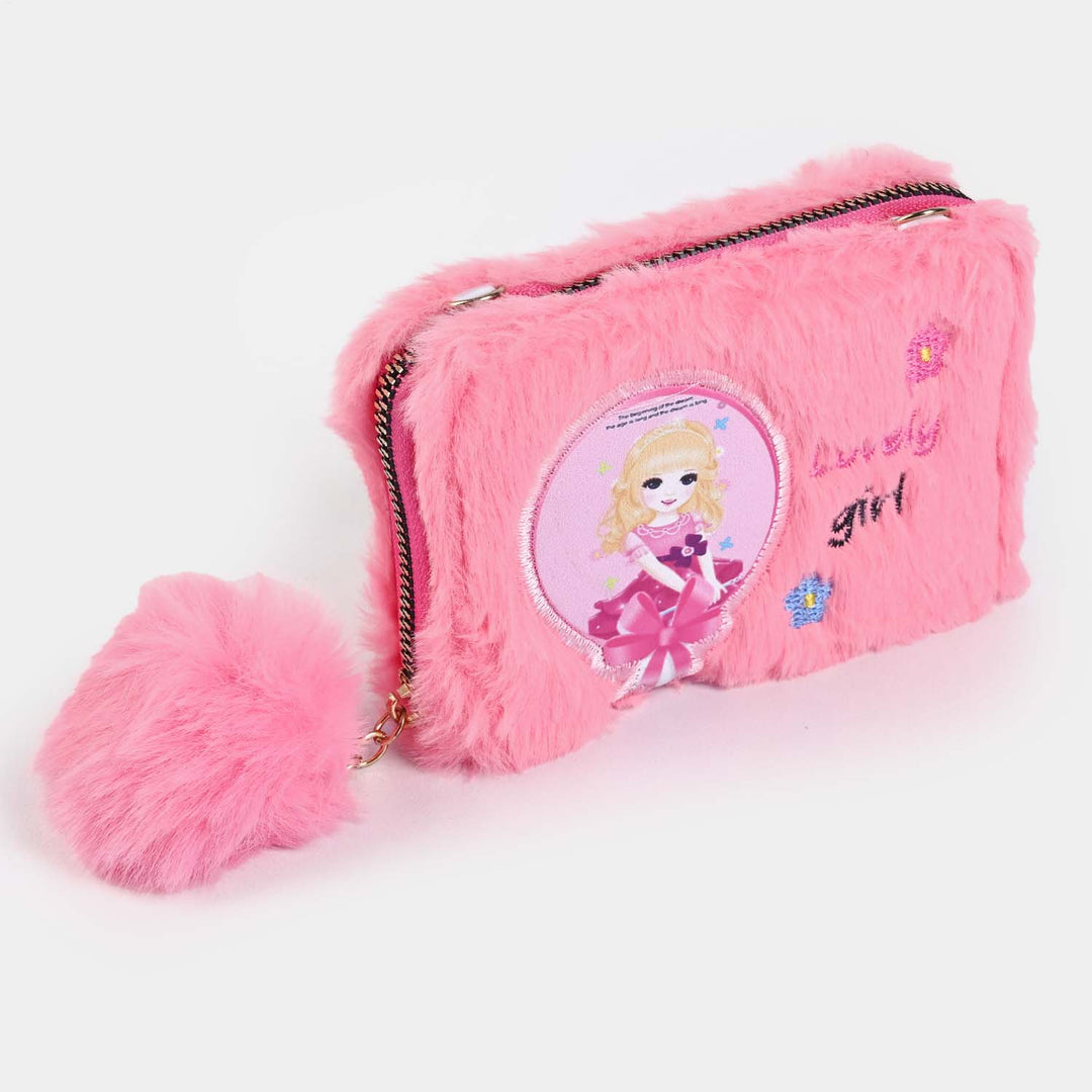 Girls Fur Fashion Hand Bag/Wallet