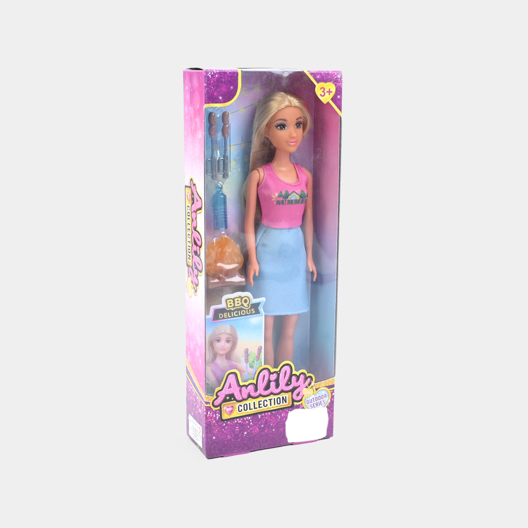 11.5" Lovely Fashion Doll with Accessories Set
