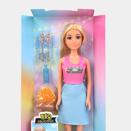 11.5" Lovely Fashion Doll with Accessories Set