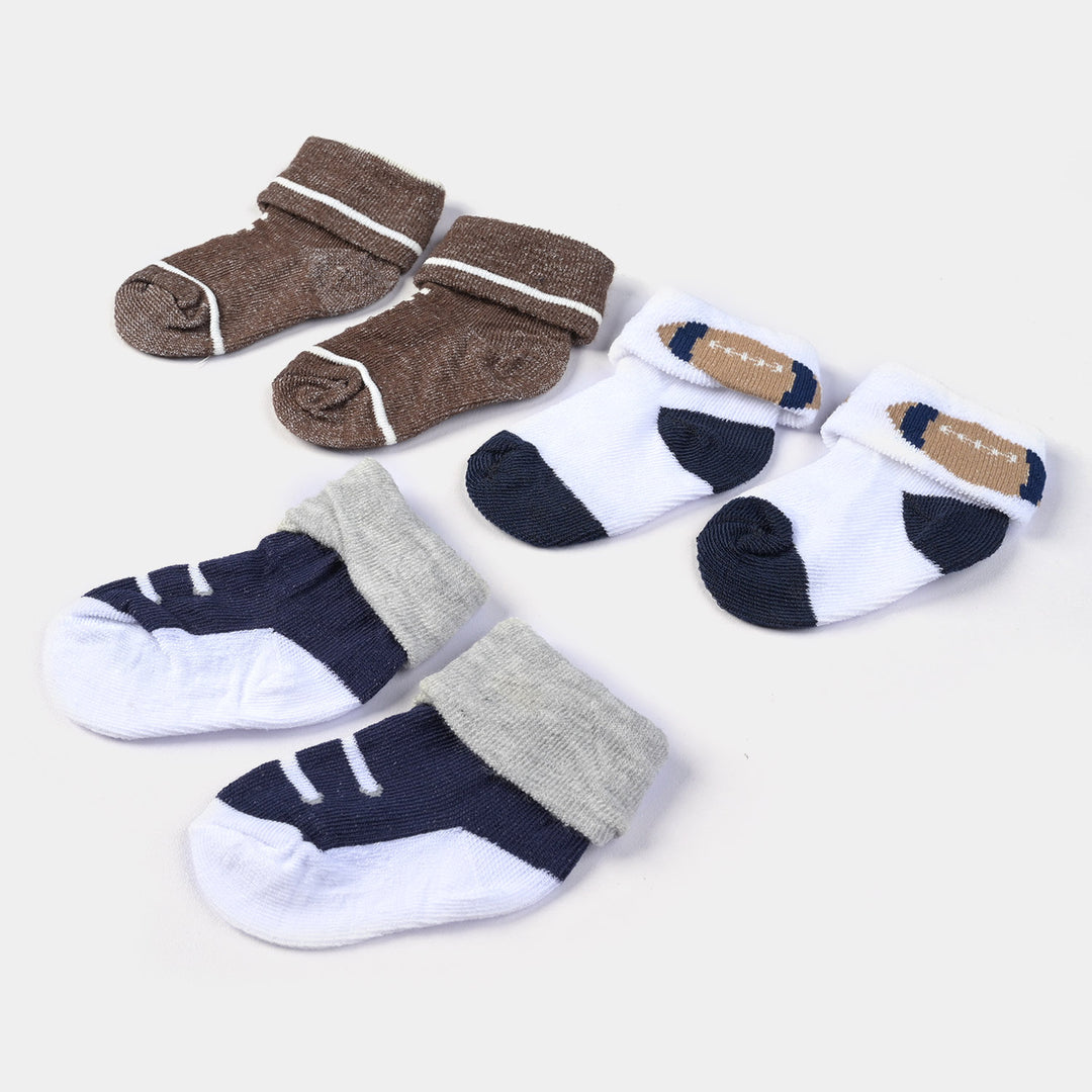 INFANT BABY 3 PAIR SOCKS | 0-12M