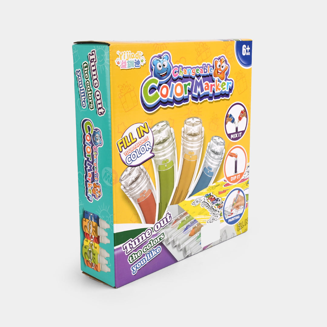Fill-in Changeable Color Marker Set