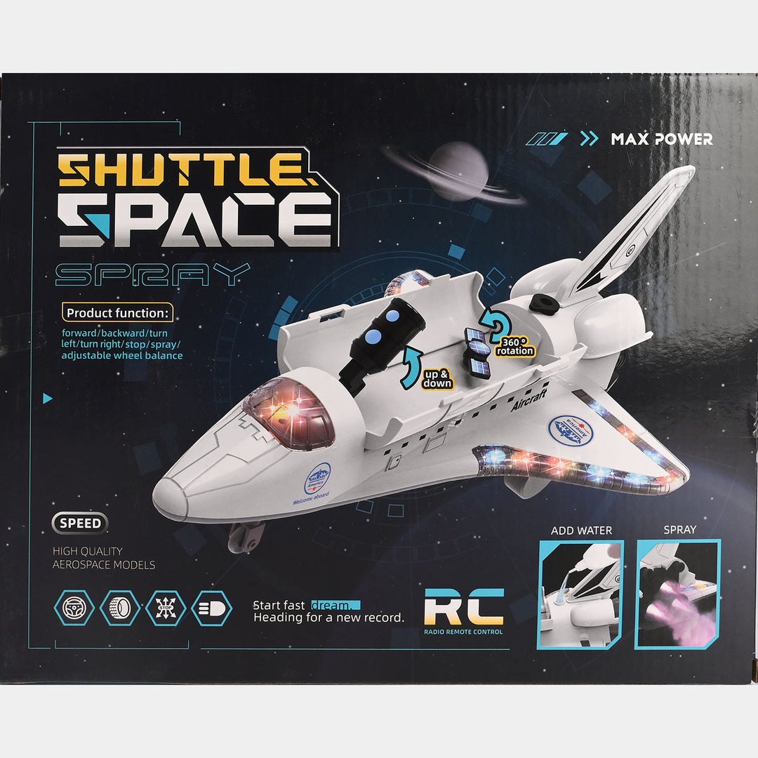 Shuttle Space Spray Remote Control Plane with Lights