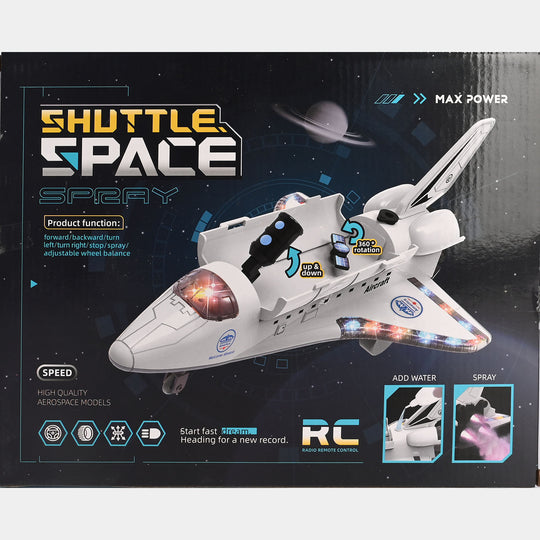 Shuttle Space Spray Remote Control Plane with Lights