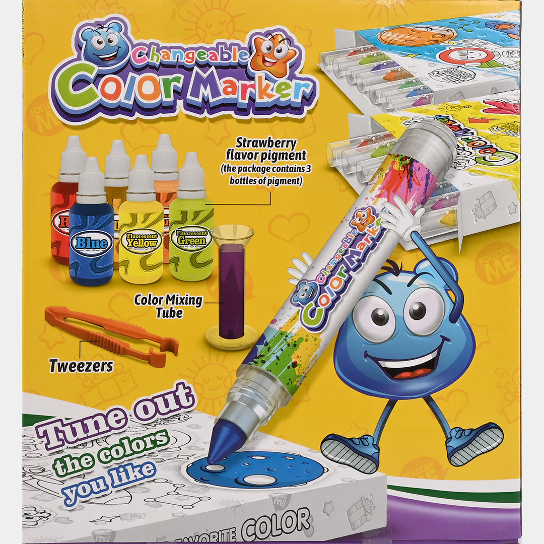 Fill-in Changeable Color Marker Set