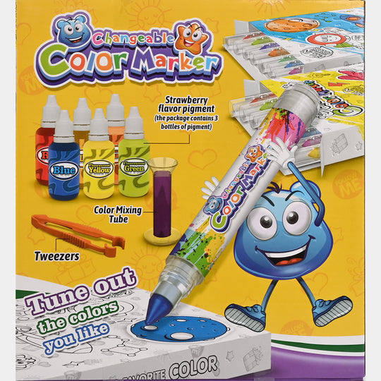 Fill-in Changeable Color Marker Set