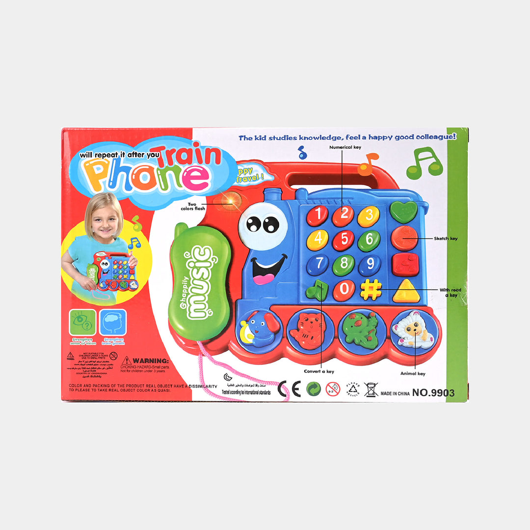 Train Phone Piano For Kids - Red (9903)