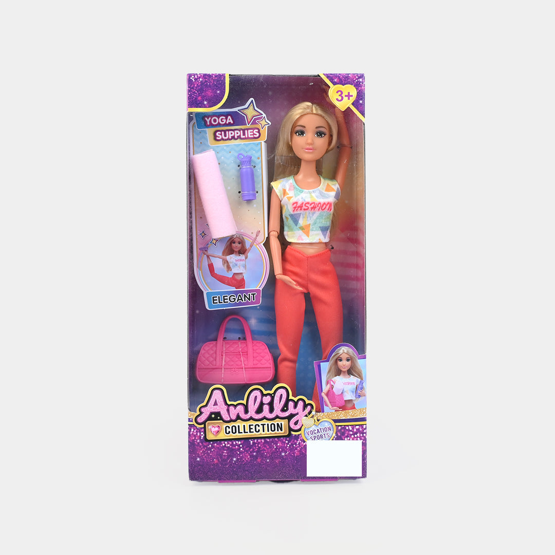 11.5" Lovely Fashion Doll with Accessories Set