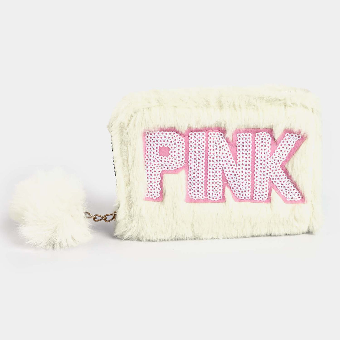 Girls Fur Fashion Hand Bag/Wallet