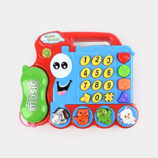 Train Phone Piano For Kids - Red (9903)