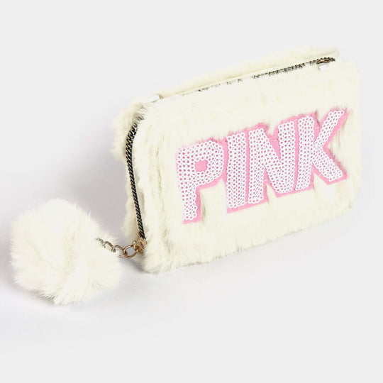 Girls Fur Fashion Hand Bag/Wallet