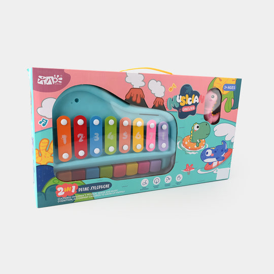 2 in 1 Piano & Eight Tone Xylophone