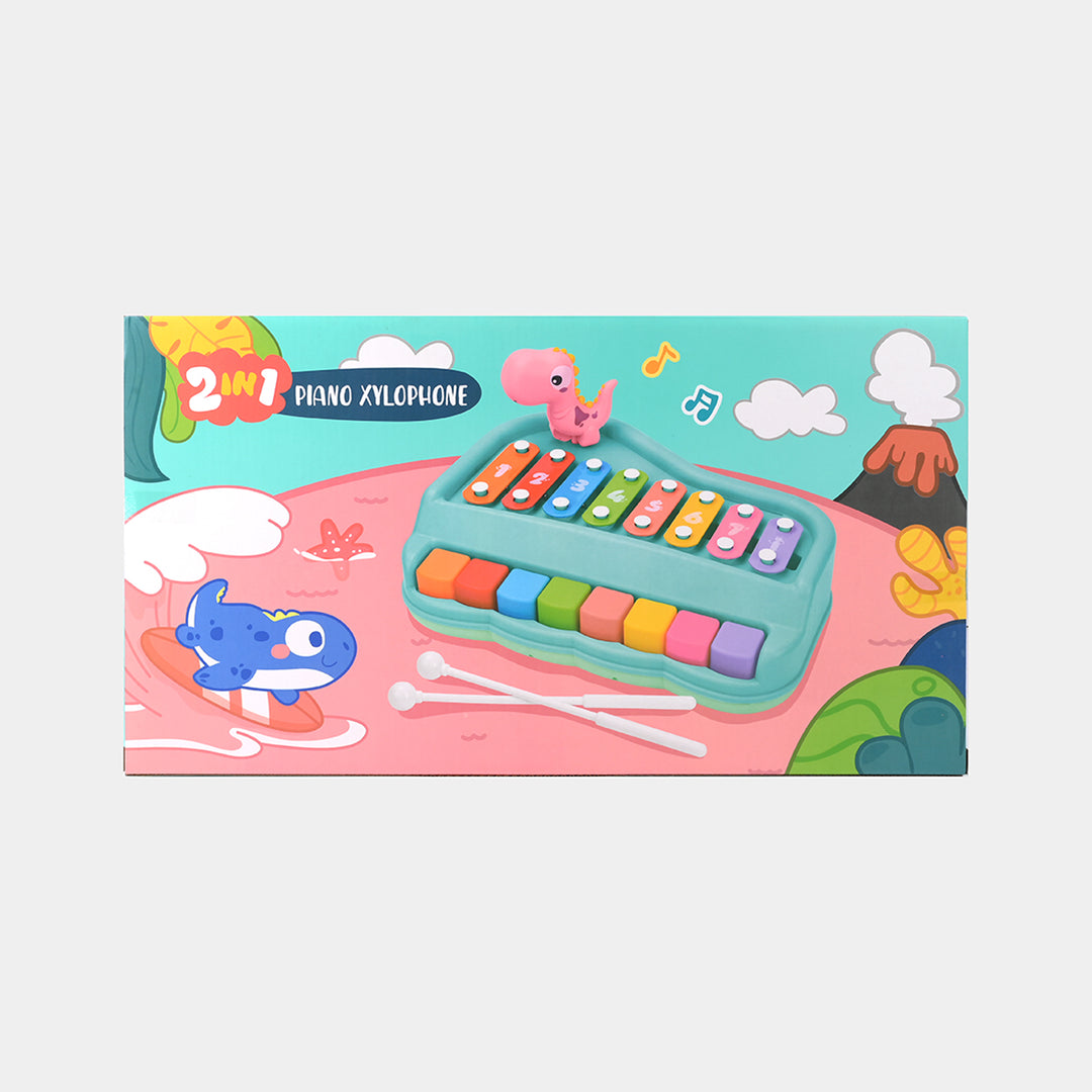 2 in 1 Piano & Eight Tone Xylophone