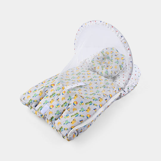 Baby Carry Nest With Net Car | Grey