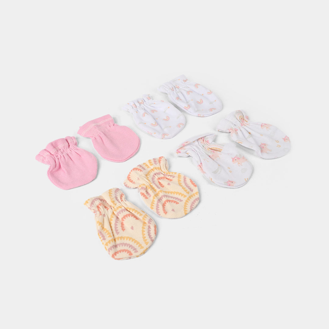 Cotton Mittens Set 4 Pair
