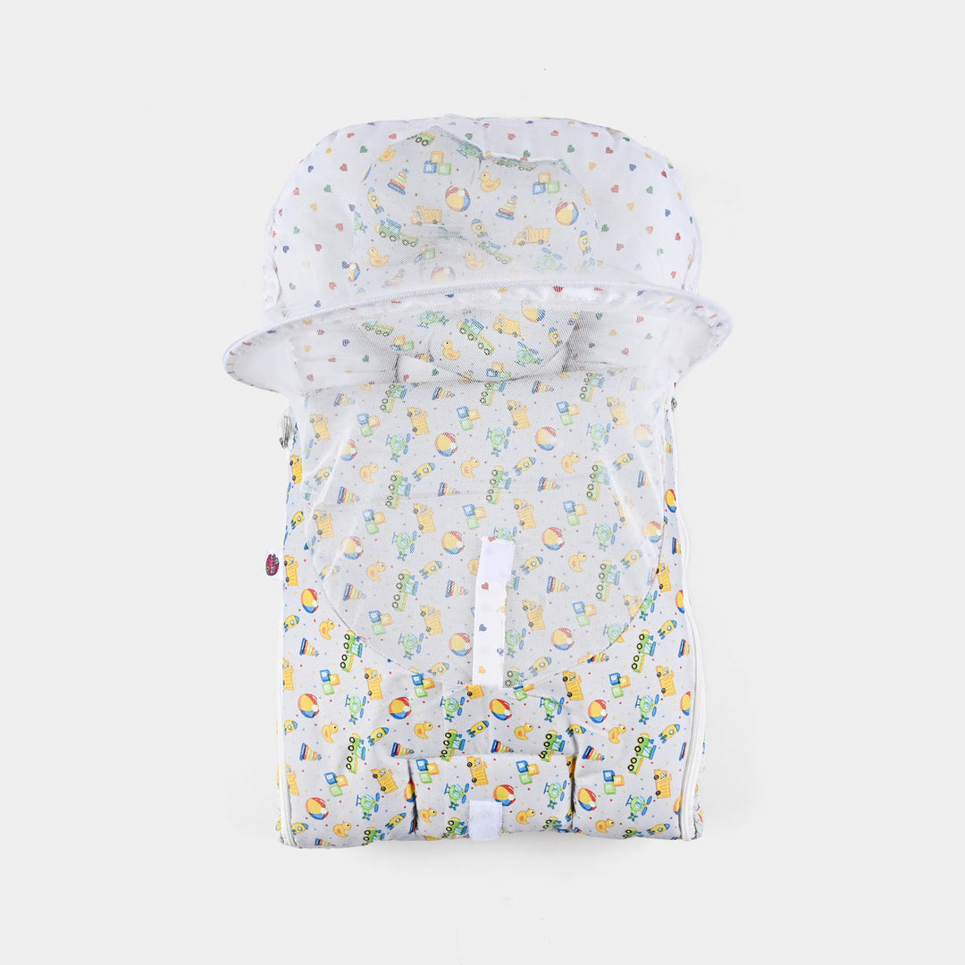 Baby Carry Nest With Net Car | Grey