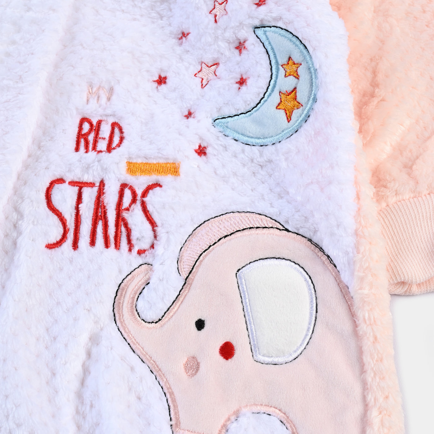 Infant Unisex Romper-Peach