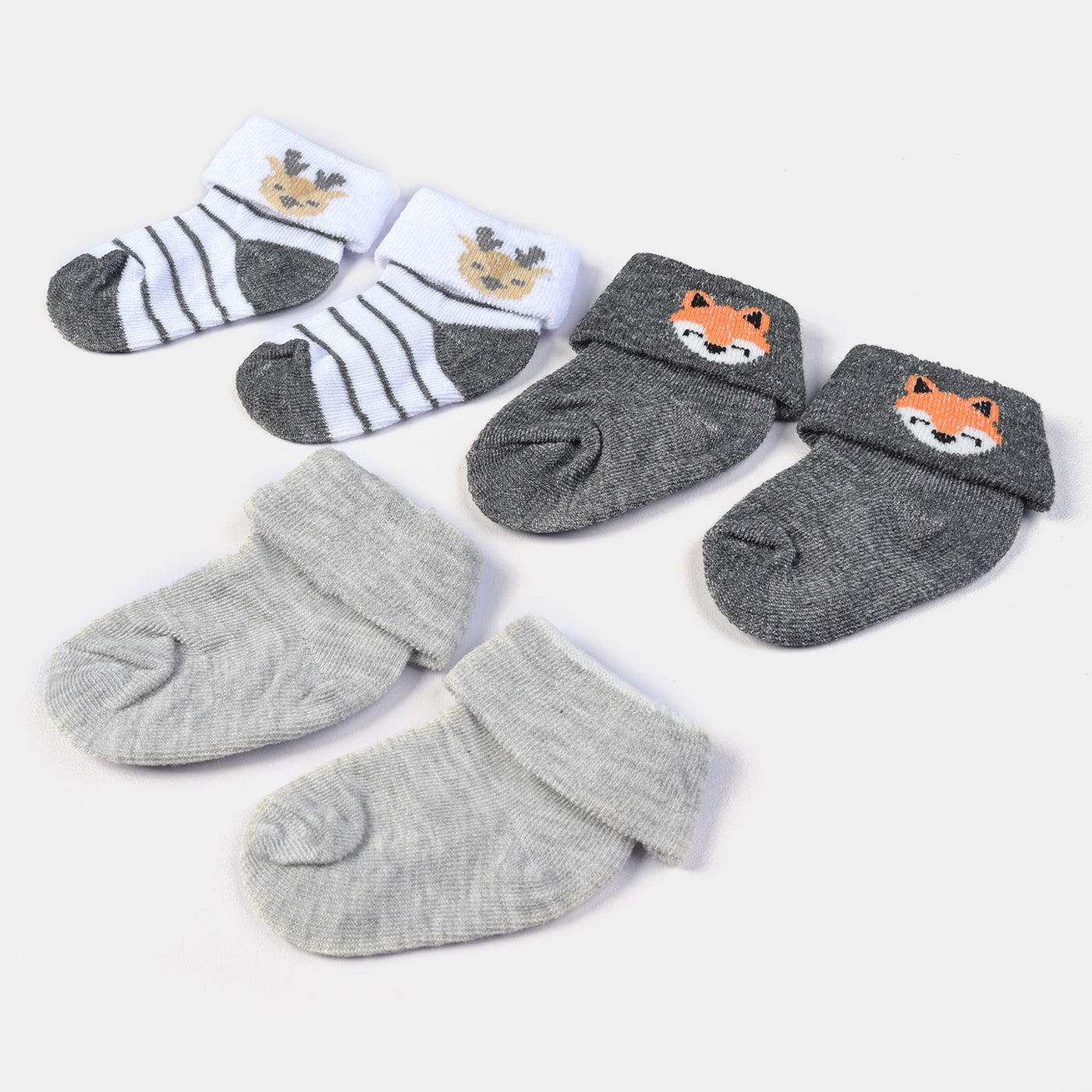 INFANT BABY 3 PAIR SOCKS | 0-12M