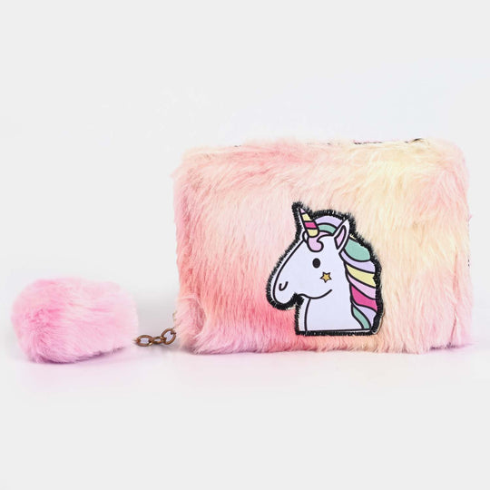 Girls Fur Fashion Hand Bag/Wallet