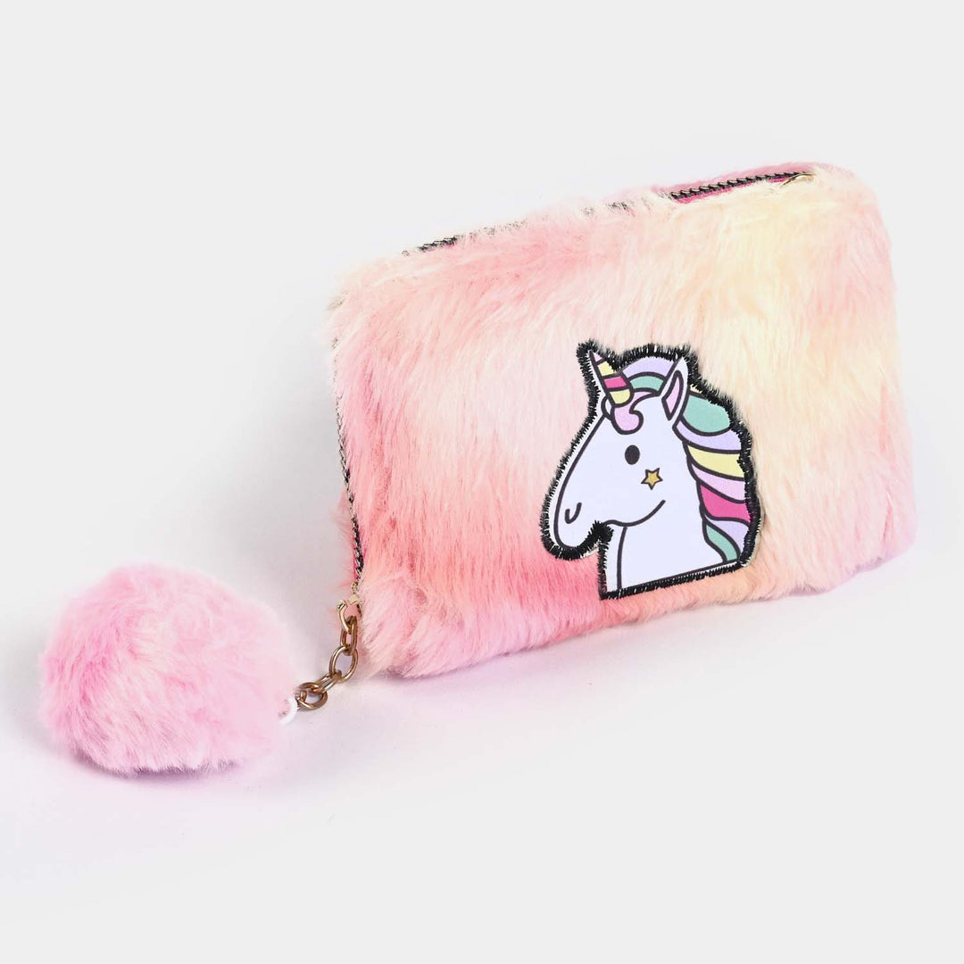 Girls Fur Fashion Hand Bag/Wallet