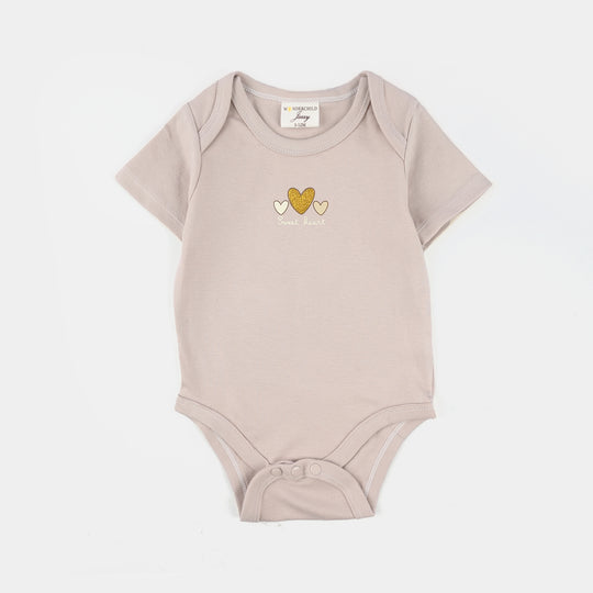 Infant Girls Jersey/Terry 3Pc Suit - Grey