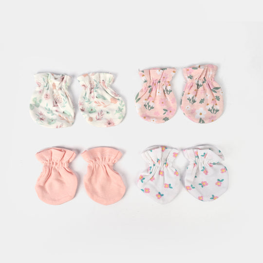 Cotton Mittens Set 4 Pair