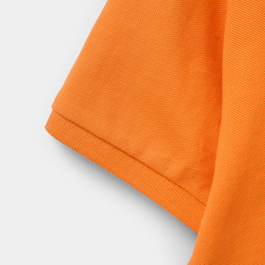Boys Cotton PK Polo Basic - Orange