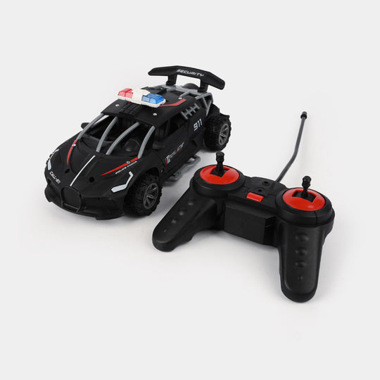 Remote Control Police Car Toy With Lights, Sounds & Spray Function