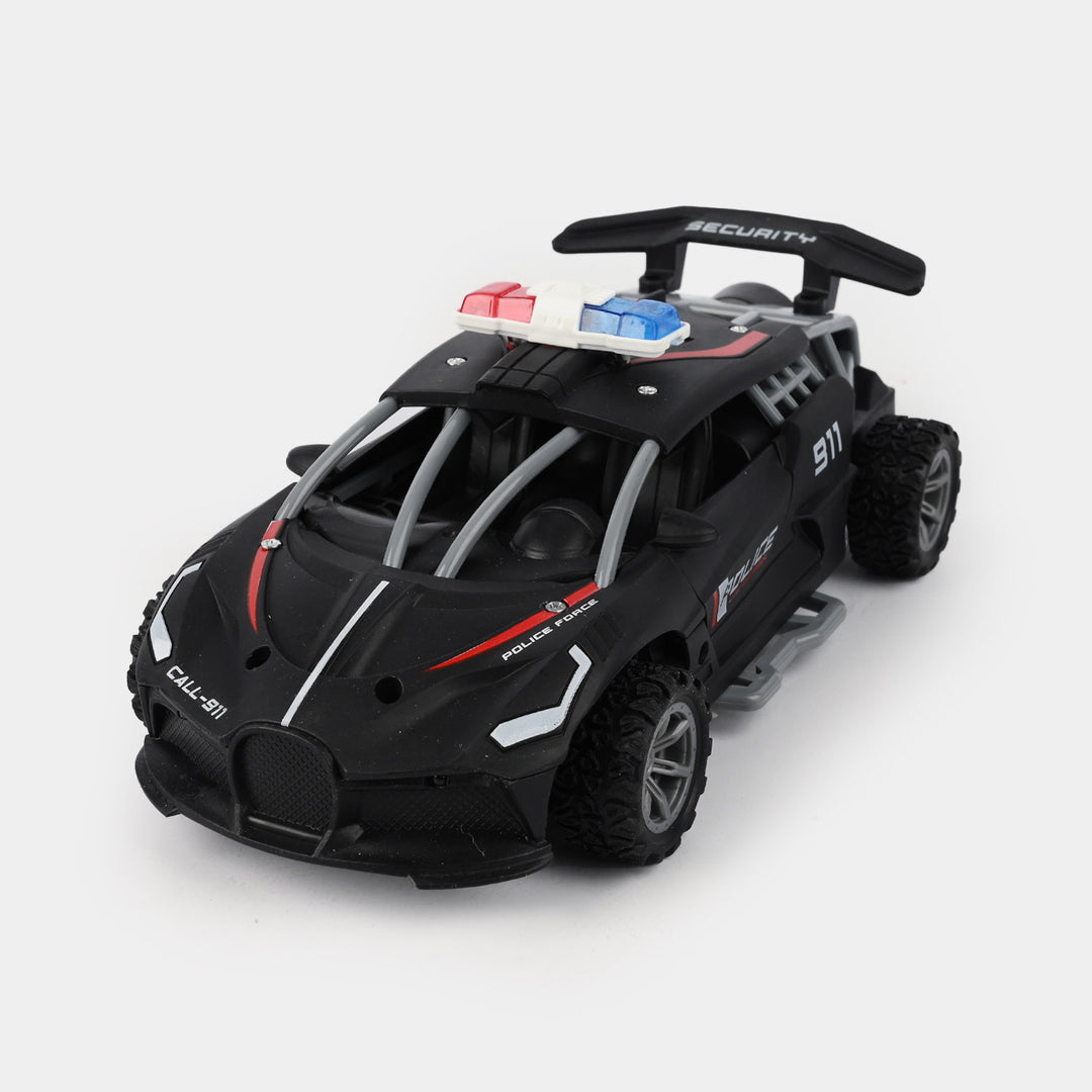 Remote Control Police Car Toy With Lights, Sounds & Spray Function