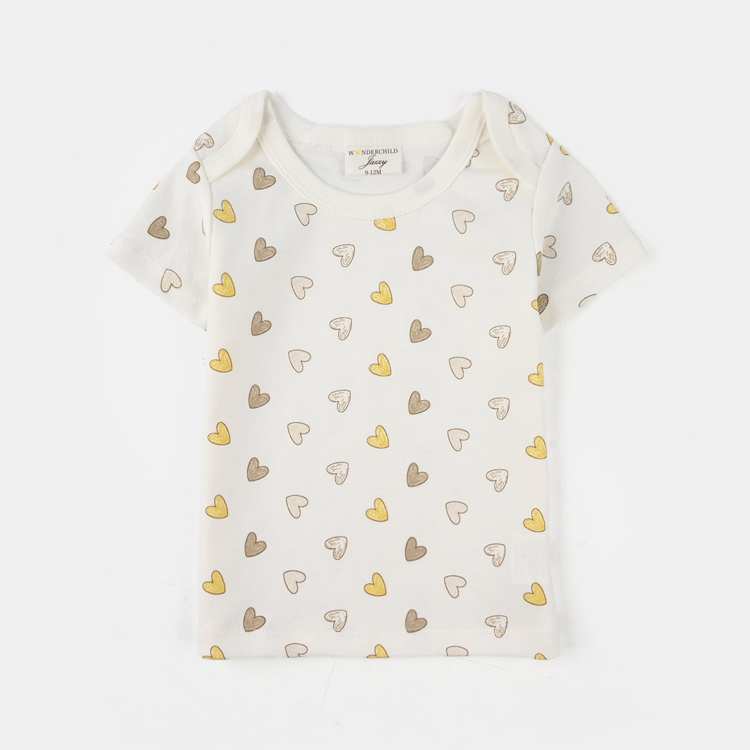 Infant Girls Jersey/Terry 3Pc Suit - Grey