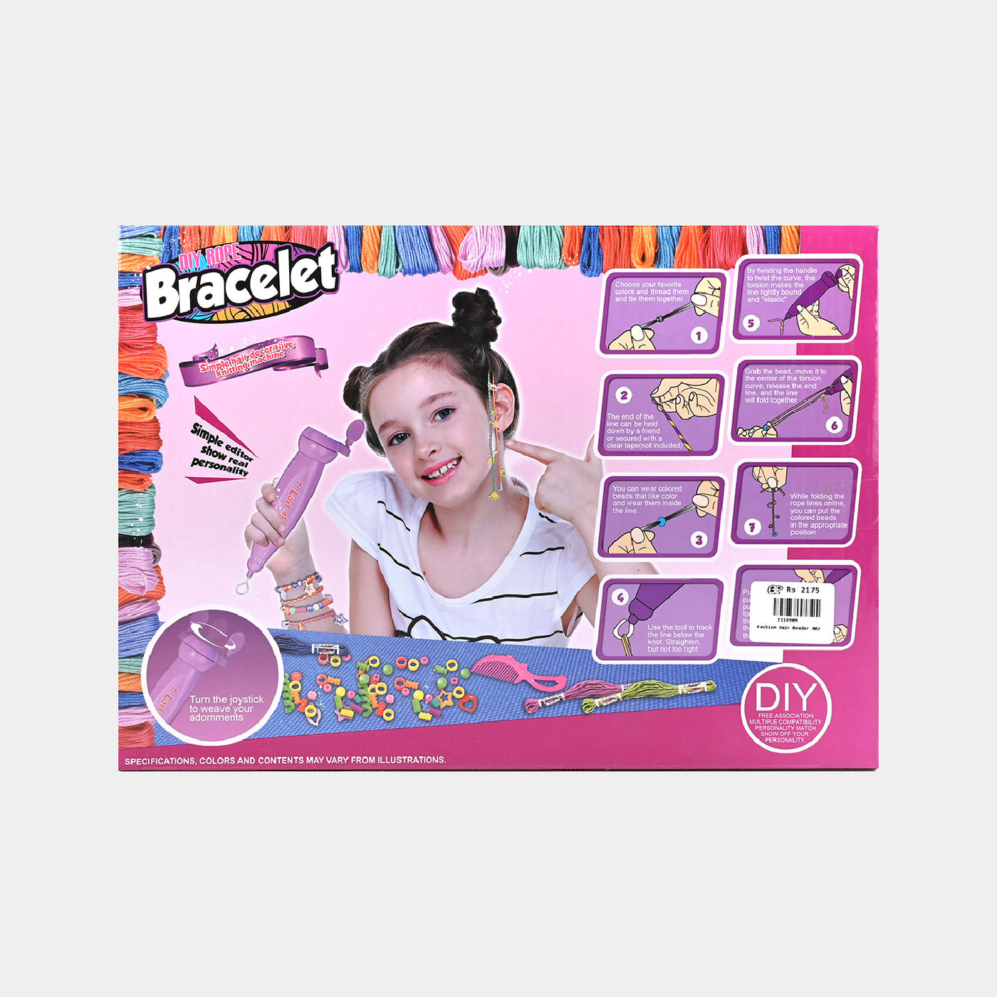 Fashion Hair Kit & Bracelet Machine For Kids