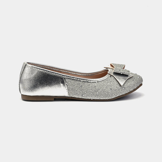 Girls Pumps 1339-SILVER